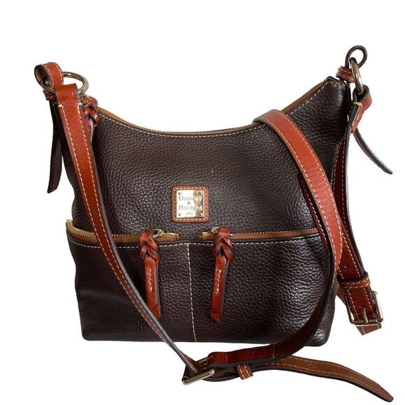 Dooney and Bourke ~ Vintage Genuine Leather ~ Convertible Crossbody/Shoulder Bag - Picture 1 of 15